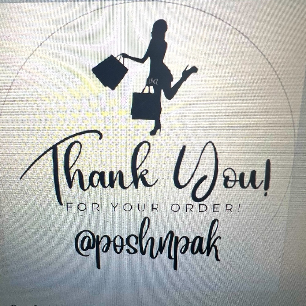 🎉 NEW! 🎉 100 CUSTOM THANK YOU STICKERS with your Closet name- SHOPPING 🛍️